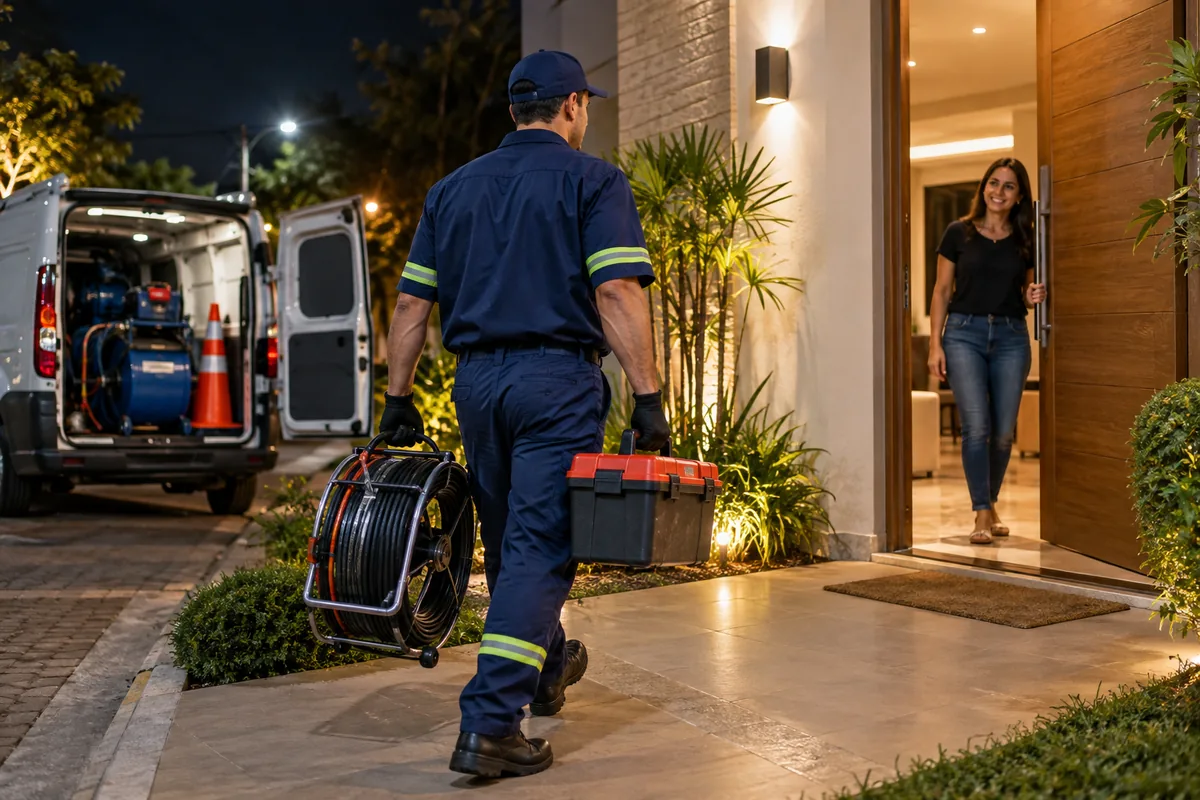 Atendimento de desentupidora 24 horas em São José dos Campos